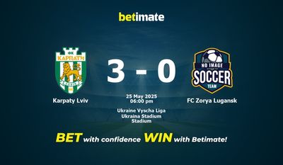 Karpaty Lviv vs FC Zorya Lugansk Prediction, Odds & Betting Tips 05/25/2025