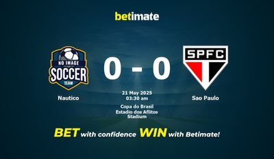 Прогноз, коэффициенты и советы по ставкам на матч Nautico — Sao Paulo 21.05.2025