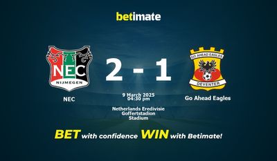 Прогноз, коэффициенты и советы по ставкам на матч NEC против Go Ahead Eagles 03/09/2025