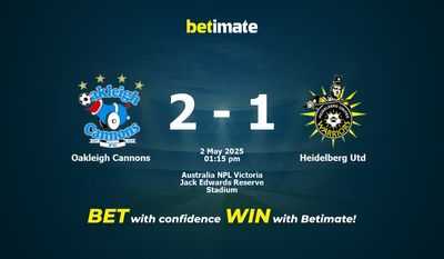 Прогнозы, коэффициенты и советы по ставкам на матч Oakleigh Cannons — Heidelberg Utd 05/02/2025
