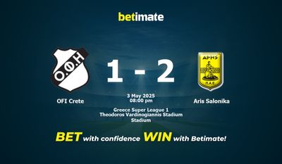 OFI Crete против Aris Salonika Прогноз, коэффициенты и советы по ставкам 05/03/2025