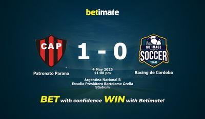 Прогнозы, коэффициенты и советы по ставкам на матч Patronato Parana — Racing de Cordoba 05/04/2025