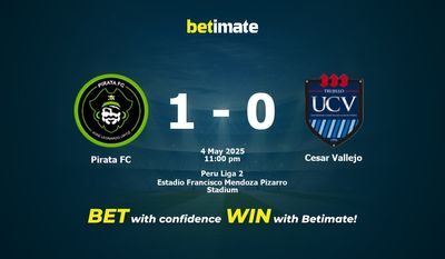Прогнозы, коэффициенты и советы по ставкам на матч Pirata FC против Cesar Vallejo 05/04/2025