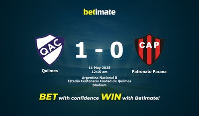 Quilmes против Patronato Parana Прогноз, коэффициенты и советы по ставкам 05/10/2025