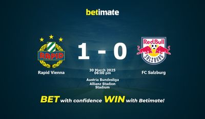 Rapid Vienna — FC Salzburg Прогноз, коэффициенты и советы по ставкам 30.03.2025
