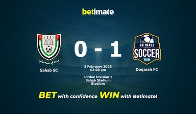 Sahab SC против Doqarah FC Прогноз, коэффициенты и советы по ставкам 02/02/2025