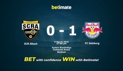 Прогнозы, коэффициенты и советы по ставкам на матч SCR Altach — FC Salzburg 03/09/2025