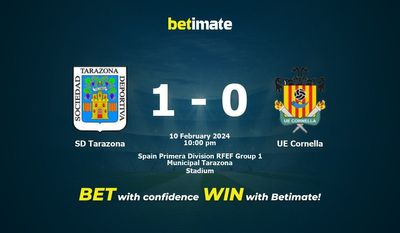 SD Tarazona vs UE Cornella Прогнозы, шансы и советы по ставкам на 10.02.2024