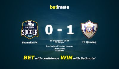 Shamakhi FK vs FK Qarabag Prediction, Odds & Betting Tips 12/19/2024