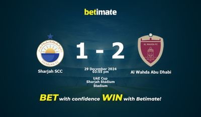 Прогнозы, коэффициенты и советы по ставкам на матч Sharjah SCC против Al Wahda Abu Dhabi 29.12.2024
