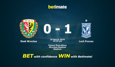 Slask Wroclaw против Lech Poznan Прогноз, коэффициенты и советы по ставкам 29.03.2025