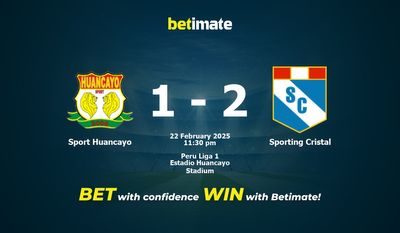 Прогнозы, коэффициенты и советы по ставкам на матч Sport Huancayo — Sporting Cristal 22.02.2025