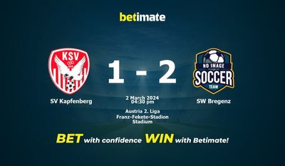 SV Kapfenberg vs SW Bregenz Прогнозы, шансы и советы по ставкам на 02.03.2024