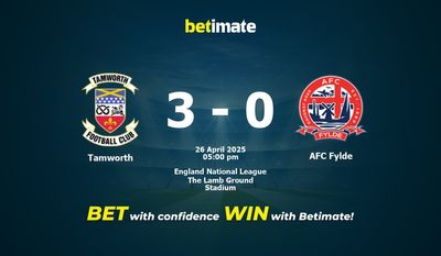 Tamworth против AFC Fylde Прогноз, коэффициенты и советы по ставкам 26.04.2025