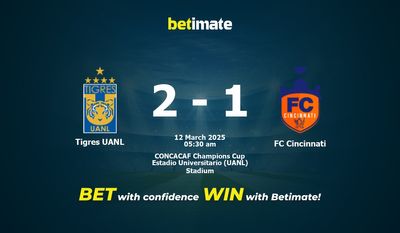Прогнозы, коэффициенты и советы по ставкам на матч Tigres UANL против FC Cincinnati 03/12/2025