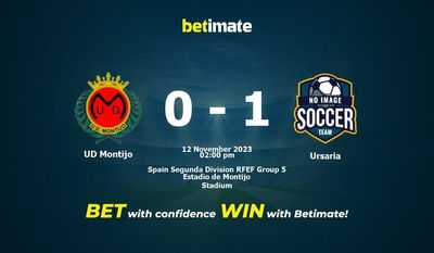 UD Montijo vs Урсария Прогнозы, коэффициенты и советы по ставкам на 12.11.2023