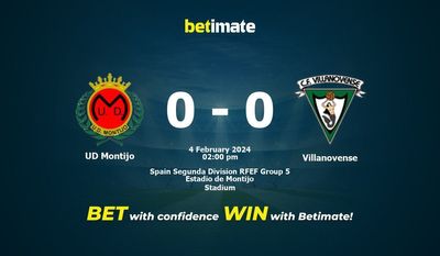 UD Montijo vs Виллановенсе Прогнозы, шансы и советы по ставкам на 04.02.2024
