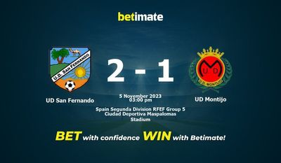 UD San Fernando vs UD Montijo Прогнозы, шансы и советы по ставкам на 05.11.2023