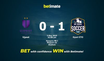 Прогнозы, коэффициенты и советы по ставкам на матч Ujpest против Gyori ETO 05/03/2025