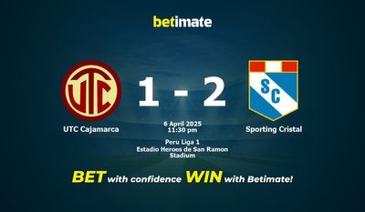 Прогнозы, коэффициенты и советы по ставкам на матч UTC Cajamarca — Sporting Cristal 04/06/2025