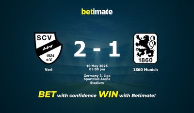 Прогнозы, коэффициенты и советы по ставкам на матч Verl vs 1860 Munich 05/10/2025