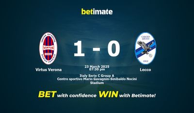 Прогнозы, коэффициенты и советы по ставкам на матч Virtus Verona — Lecco 23.03.2025