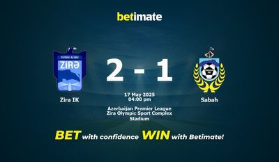 Прогнозы, коэффициенты и советы по ставкам на матч Zira IK против Sabah 17.05.2025