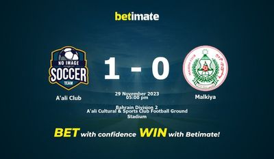 A'ali Club vs Malkiya Förutsägelse, odds och speltips 2023-11-29