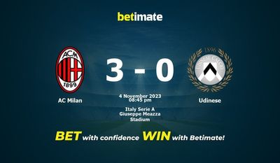 AC Milan vs Udinese Förutsägelse, odds och speltips 2023-04-11
