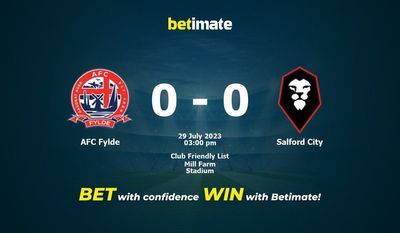 AFC Fylde vs Salford City Förutsägelse, odds och speltips 2023-07-29