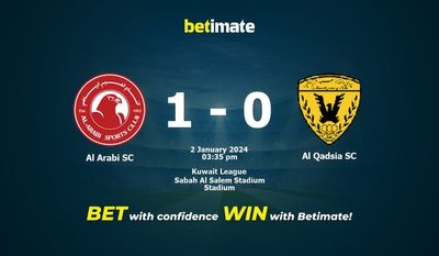 Al Arabi SC vs Al Qadsia SC förutsägelse, odds och speltips 2024-02-01