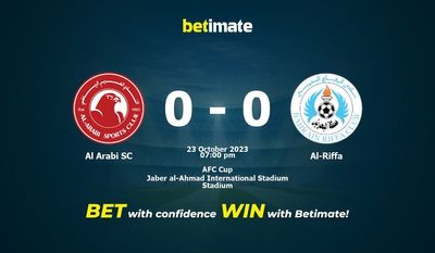 Al Arabi SC vs Al-Riffa förutsägelse, odds och speltips 2023-10-23