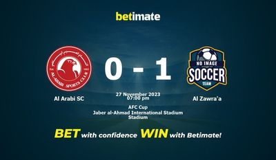 Al Arabi SC vs Al Zawra'a förutsägelse, odds och speltips 2023-11-27