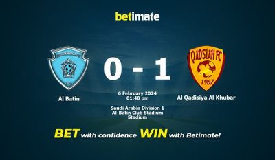 Al Batin vs Al Qadisiya Al Khubar Förutsägelse, odds och speltips 2024-06-02