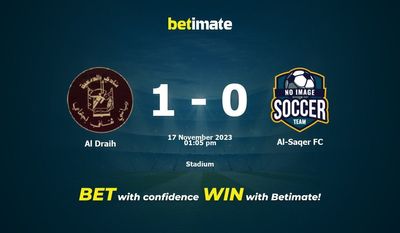 Al Draih vs Al-Saqer FC Förutsägelse, odds och speltips 2023-11-17