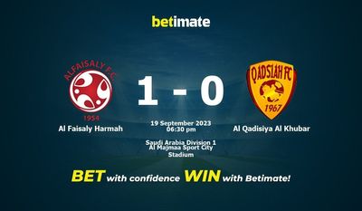 Al Faisaly Harmah vs Al Qadisiya Al Khubar Förutsägelse, odds och speltips 2023-09-19