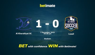 Al Kharaitiyat SC vs Lusail Förutsägelse, odds och speltips 2023-07-12