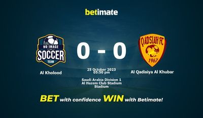 Al Kholood vs Al Qadisiya Al Khubar Förutsägelse, odds och speltips 2023-10-25