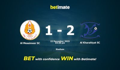Al Mesaimeer SC vs Al Kharaitiyat SC förutsägelse, odds och speltips 2023-12-22