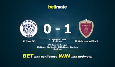 Al Nasr SC vs Al Wahda Abu Dhabi Förutsägelse, odds och speltips 2023-01-12