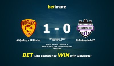 Al Qadisiya Al Khubar vs Al-Bukayriyah FC Förutsägelse, odds och speltips 2023-04-12