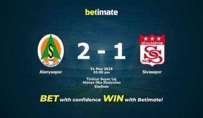 Alanyaspor vs Sivasspor förutsägelse, odds och speltips 2025-05-31
