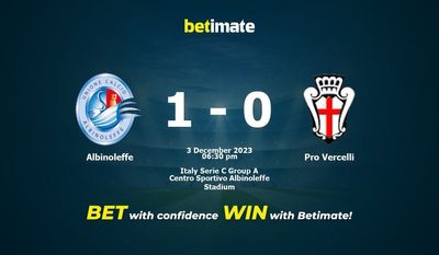 Albinoleffe vs Pro Vercelli förutsägelse, odds och speltips 2023-03-12