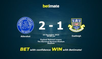 Aldershot vs Eastleigh förutsägelse, odds och vadslagning 2023-12-16