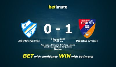 Argentino Quilmes vs Deportivo Armenio Förutsägelse, odds och speltips 08/05/2023