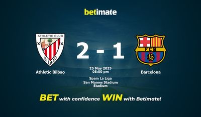Athletic Bilbao vs Barcelona Förutsägelse, odds och speltips 25/05/2025