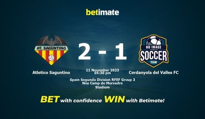 Atletico Saguntino vs Cerdanyola del Valles FC Förutsägelse, odds och speltips 2023-11-11