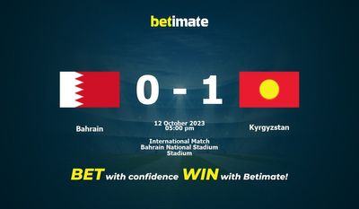 Bahrain vs Kirgizistan Förutsägelse, odds och speltips 2023-12-10