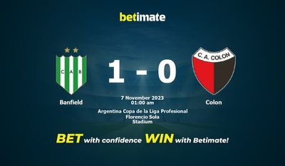 Banfield vs Colon Prediction, Odds & Betting Tips 11/07/2023