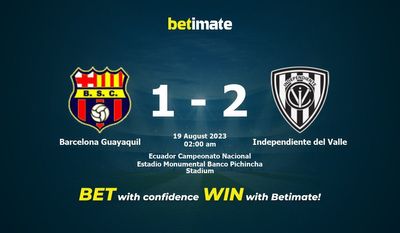 Barcelona Guayaquil vs Independiente del Valle Förutsägelse, odds och speltips 2023-08-19